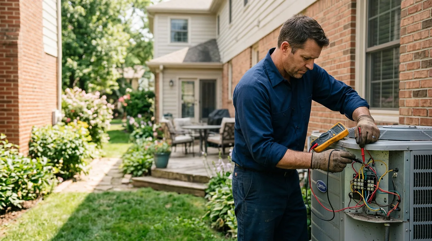 HVAC technician working near Madrid, NY